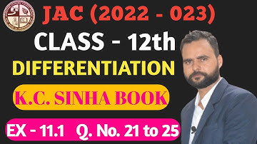 class 12 maths kc sinha ex 11.1 solution | class 12 maths kc sinha q no 20 to 25 solution