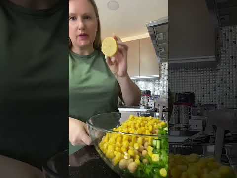 Nohut Salatası — Лучший салат из нута — быстро, полезно, вкусно! 🥗✨#food #recipe #cooking #shorts
