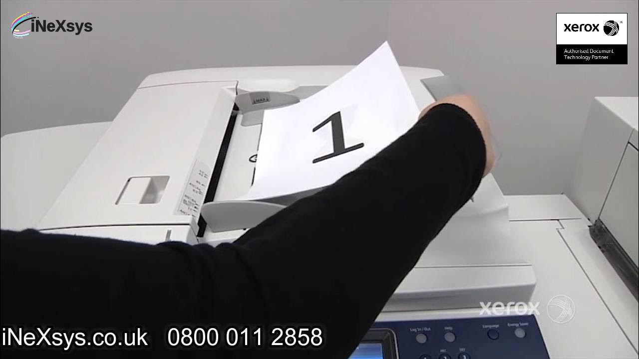 How to Scan to Email Xerox 5300 Series YouTube