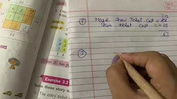 Class Second||Super Math Star||Chapter 3||Subtraction||Exercise 3.3||1 to 5 story Sum solution||icse