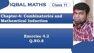 Tamil Nadu Class 11 Maths Exercise 4.2 Q.NO.8 Chapter 4 Combinatorics And Mathematical Induction