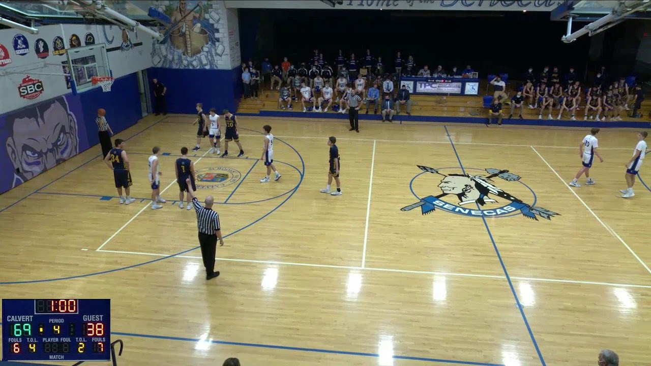 Calvert vs. New Riegel High Varsity Mens' Basketball YouTube