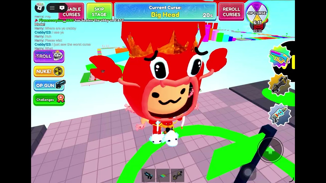 Curse obby with my fan