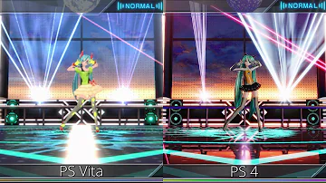 Hatsune Miku Project DIVA X: PS4 Versus PS Vita Comparison (Satisfaction")