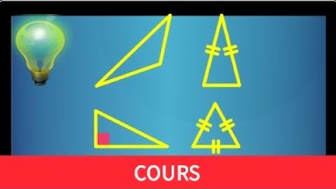 Cours ♦ Triangles : vocabulaire • sommet, rectangle, isocèle, équilatéral, quelconque ♦ Sixième