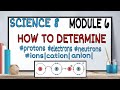 How to determine the number of electron proton neutron and ion in an atom science 8 module 6