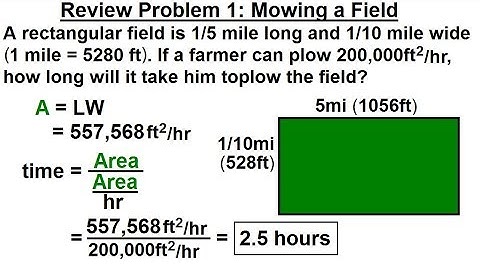 Geometry - Ch. 1: Basic Concepts (35 of 49)  Review Problem 1: Mowing a Field