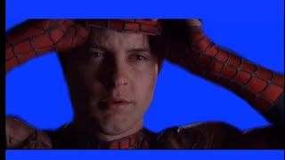 Spiderman blue screen…..mask