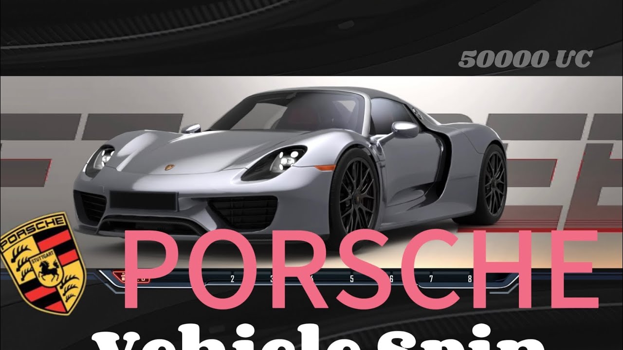 PORSCHE car spin 🍁 50000uc 😱 