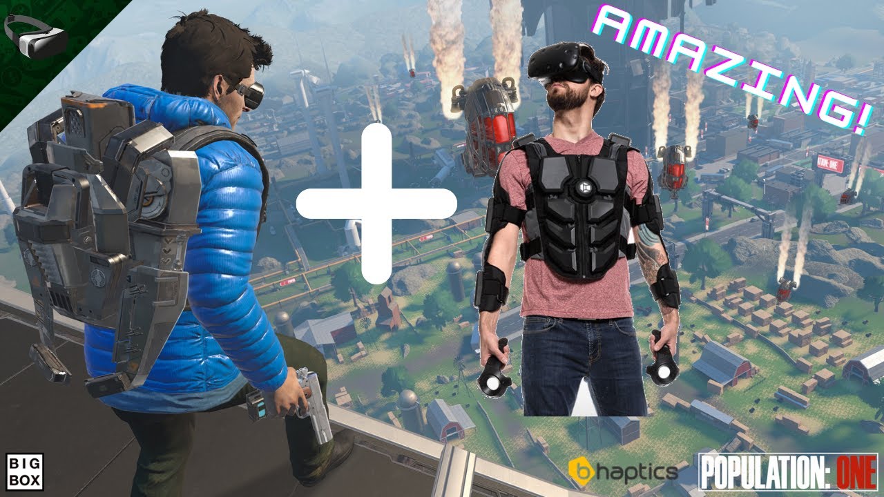 VR haptic suits are now compatible with population one(Bhaptics + Population one vr)
