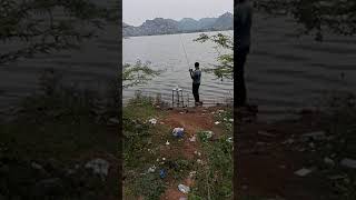 fishing, rohu caugth with wheat flour and jawar flour