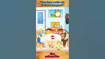 "Can they really eat all these burgers?"#youtubeshorts #brainpuzzle2 #shorts