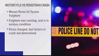 Auburn motorcyclist charged after hitting pedestrian