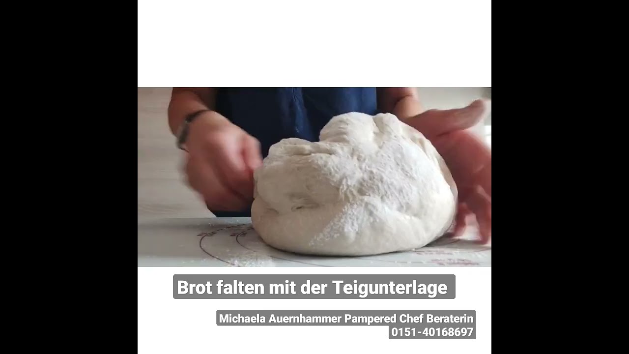 Brot falten m. der Teigunterlage von Pampered Chef - YouTube