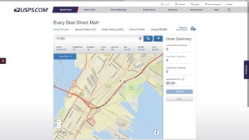 How to choose Every door direct mail routes in usps.com