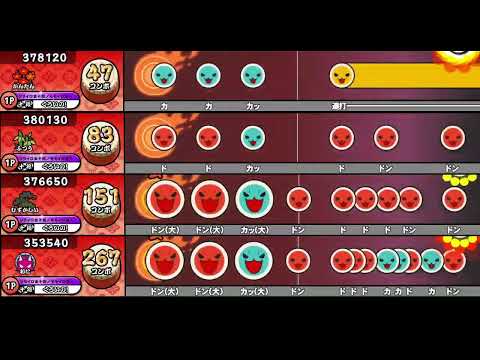 【太鼓の達人 AC】AtoZ,I leave toZ【全難易度同時再生】