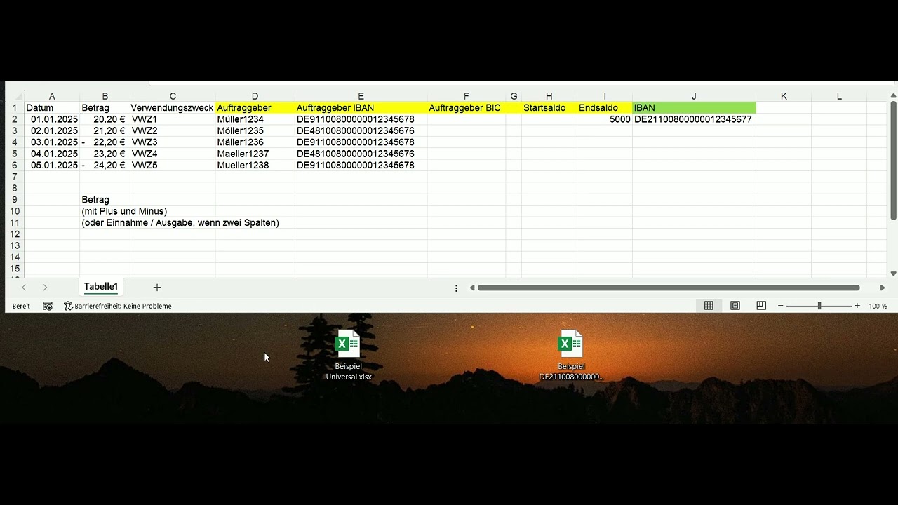 ckonverter.de - beliebige Daten in eine MT940 oder camt.053 umwandeln und wie eine Bank einspielen