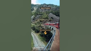 The Most Beautiful Train of Alps in Switzerland! #shorts #switzerland #trains #scenic #short