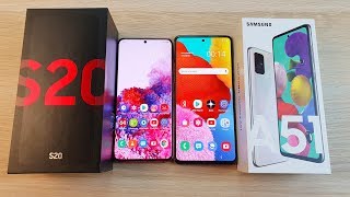 SAMSUNG GALAXY S20 VS SAMSUNG GALAXY A51 - СТОИТ ЛИ ПЕРЕПЛАЧИВАТЬ 50К? ПОЛНОЕ СРАВНЕНИЕ