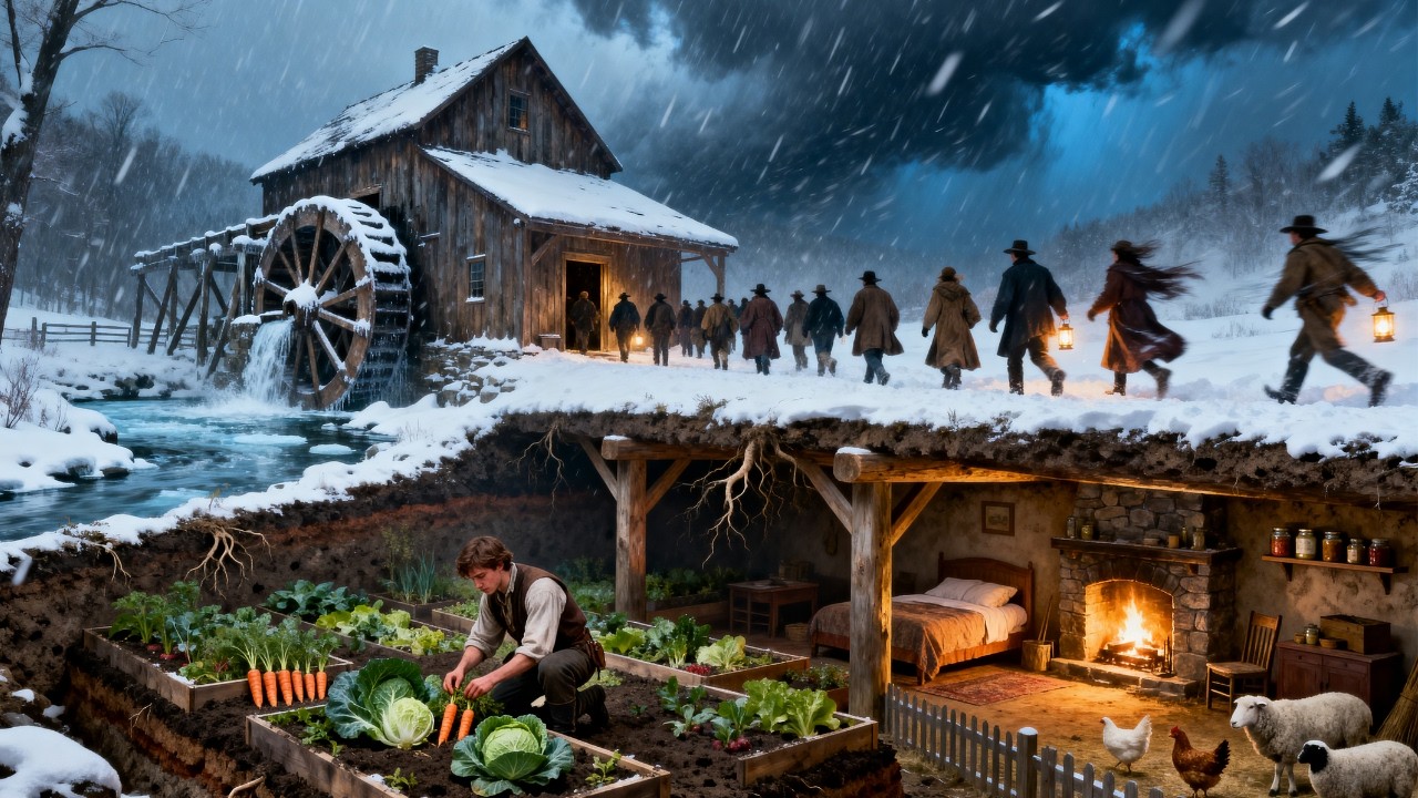 Kicked Out at 18, He Dug a Home Beneath the Old Mill — The Town Stopped Laughing When Famine Came