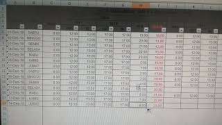 Aplikasi Lemburan , Menghitung upah lembur dengan excel screenshot 5