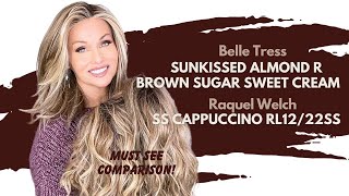 3 BRONDE WIGS! /Sunkissed Almond R /Brown Sugar Sweet Cream /SS Cappuccino/Belle Tress/Raquel Welch