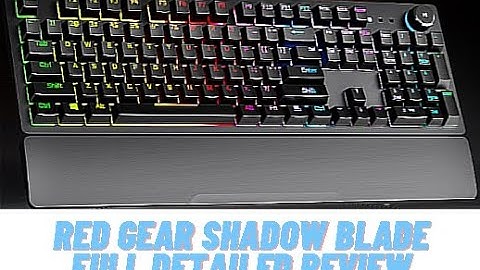 Redgear Shadow Blade Mechanical Keyboard full review | pros and cons explained