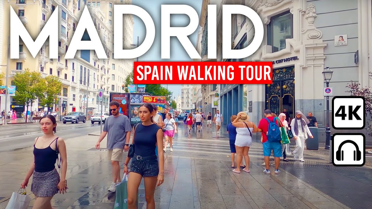 Madrid, España | Parque Retiro | Paseo Urbano de Verano 4K