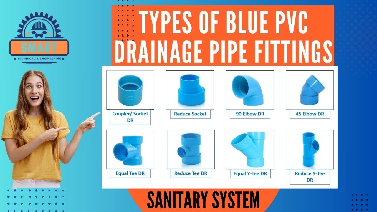 Types of Blue PVC Drainage Pipe Fittings