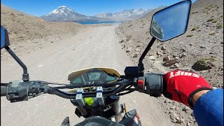 Laguna del Diamante  viaje en Moto