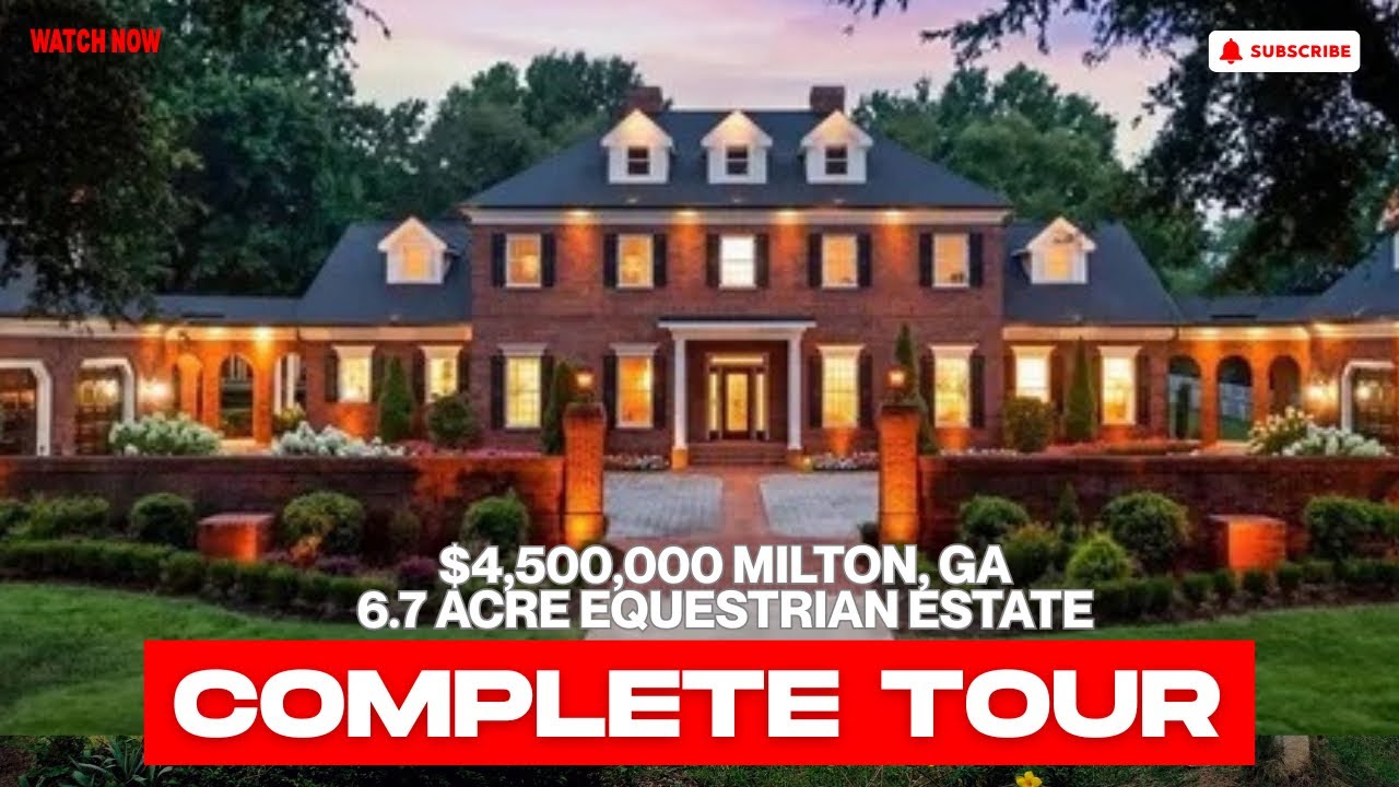 Milton's $4.5M Equestrian Estate: Explore the Ultimate Luxury Home (Private English Pub Inside!)