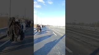 22 января 2022 г. Открытие вантового моста в Запорожье