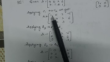 Normal Or Canonical form of a matrix#Solved Problem@Engineering Mathematics