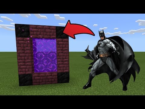 How To Make a Portal to the Batman Dimension in MCPE (Minecraft PE)