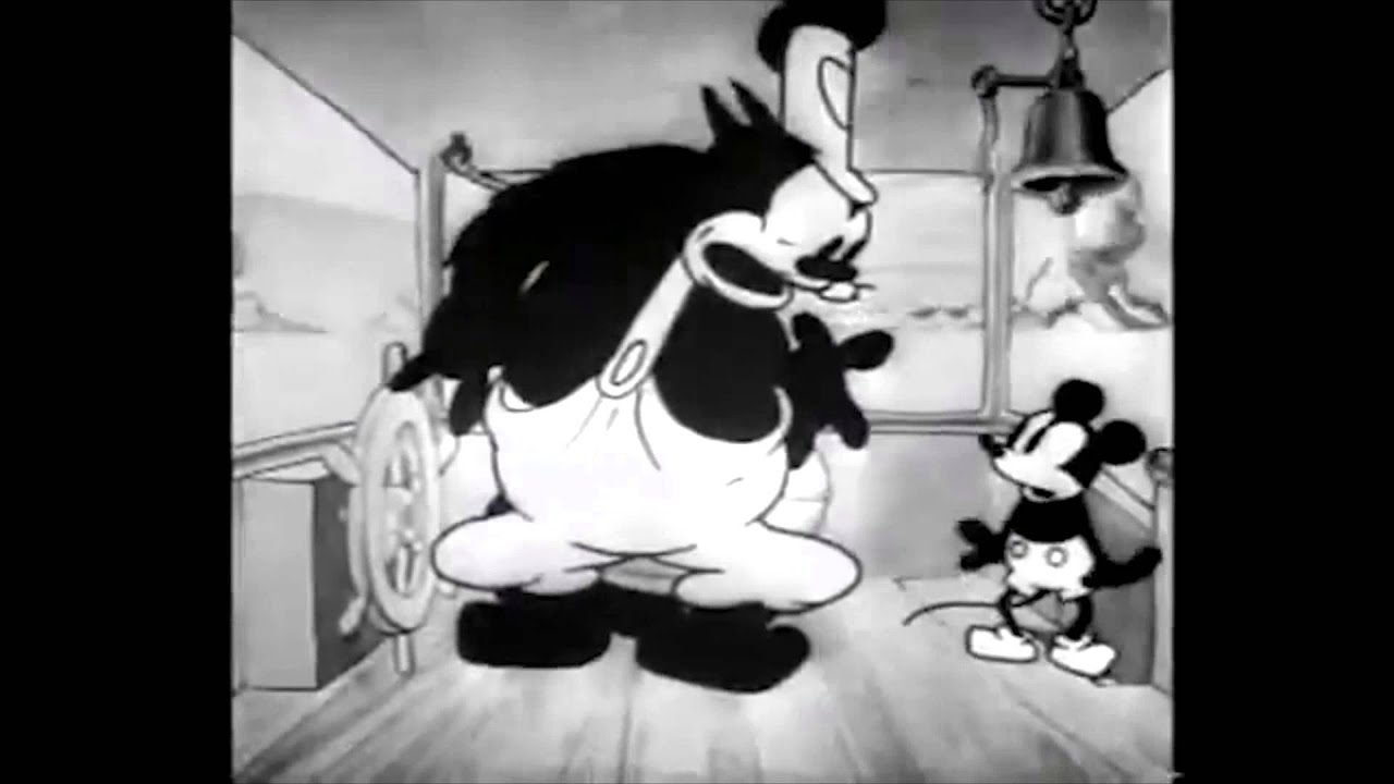 Пароход уилли 1928. Steamboat Willie 1928. Черно белый Кадр из мультика.