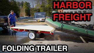 Harbor Freight Folding Trailer Build & Modifications  Raft Trailer