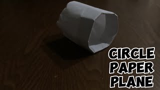 Folding Circle Paper Plane