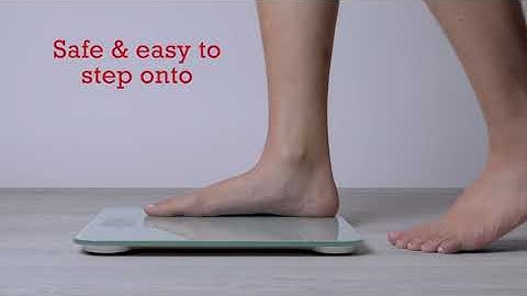 Escali B180SG Glass Waves Bathroom Scale Highlight