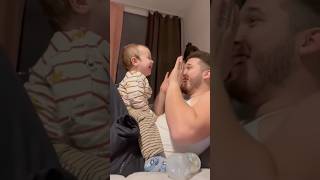 Baby Uncontrolled Laugh At Dad