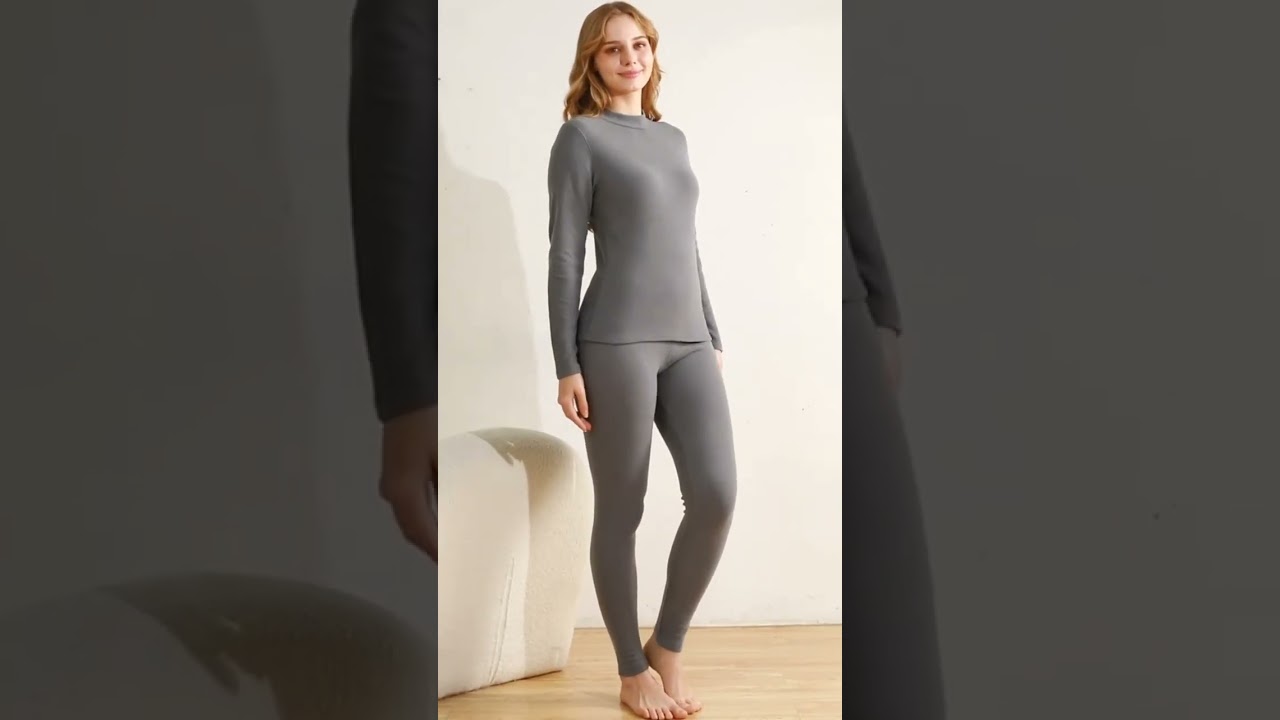 Women's Fleece-Lined Thermal Set | Warm Winter Top & Pants 2pcs