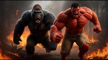 Gorilla & Hulk vs Helicopters and Superpowers | Big Clash on Skull Island | Epic Monster
