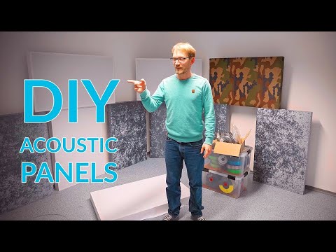 Making cheap acoustic panels for my NEW STUDIO