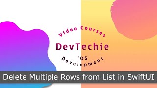 Delete Multiple Rows from List in SwiftUI 4