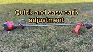 Carb adjustment on Husqvarna weed eater 128LD - Quick and Easy!
