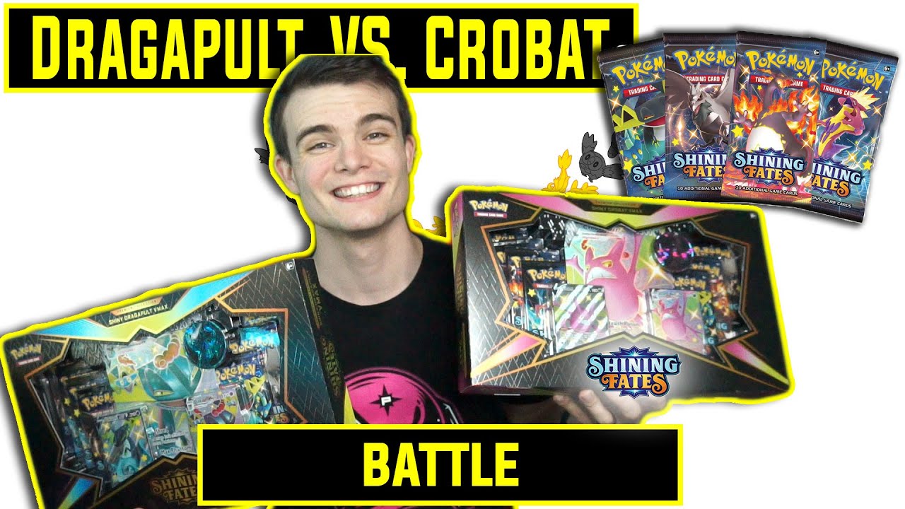 Shining Fates Premium Collection Boxes** Shiny Dragapult VMAX Vs Shiny  Crobat VMAX *ERROR PACK!!* - YouTube