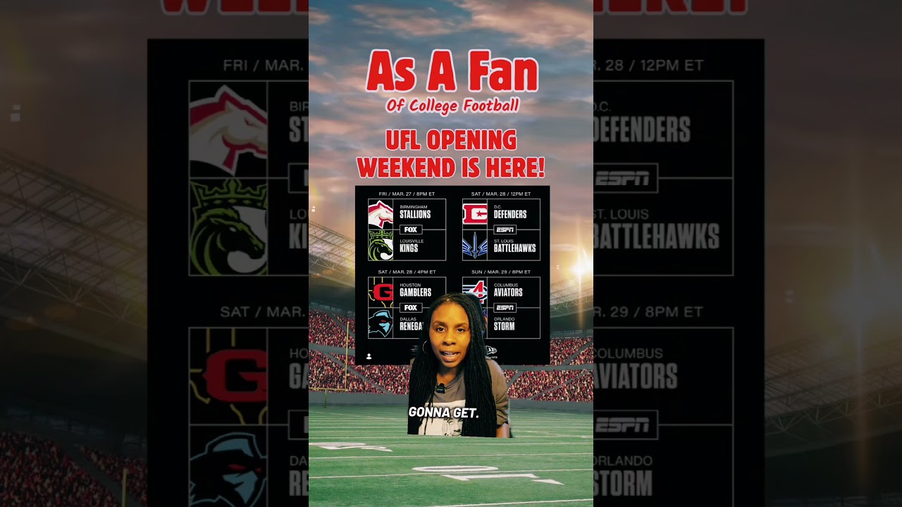 Hey Fans...it's finally here 👀 @theUFL kicks off THIS WEEKEND 🙌🏾 #ufl #AsAFan