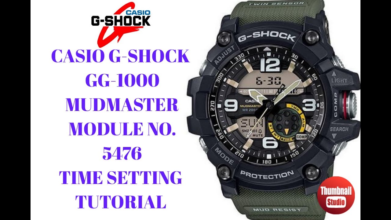 Часы шок настроить. Shock resist модуль 5478 модель gg-1000.
