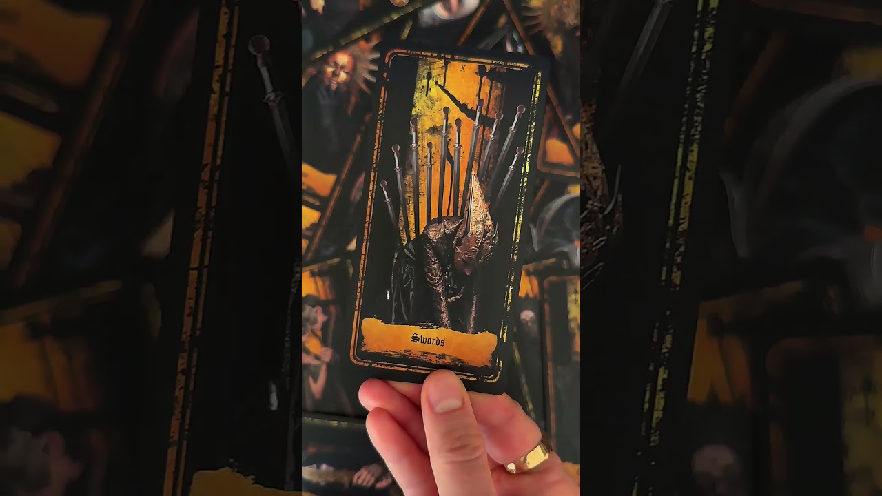 Arcana Swords in Persona Obscura tarot deck