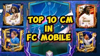 Top 10 CM in fc mobile 💀⚽ #fcmobile #fc24 #football