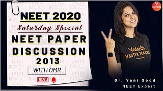 NEET Previous Year Question Paper Discussion By Vani Ma'am | NEET 2020 | Vedantu
